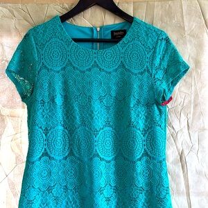 Laundry Teal Shift Dress